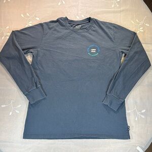 Billabong Adventure Division Navy Long-Sleeve Logo Crewneck Shirt Man Size M